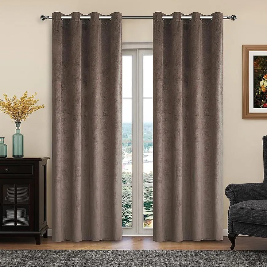 Záves na priechodkách LILI YC11931/280G/05/140x250 hnedý