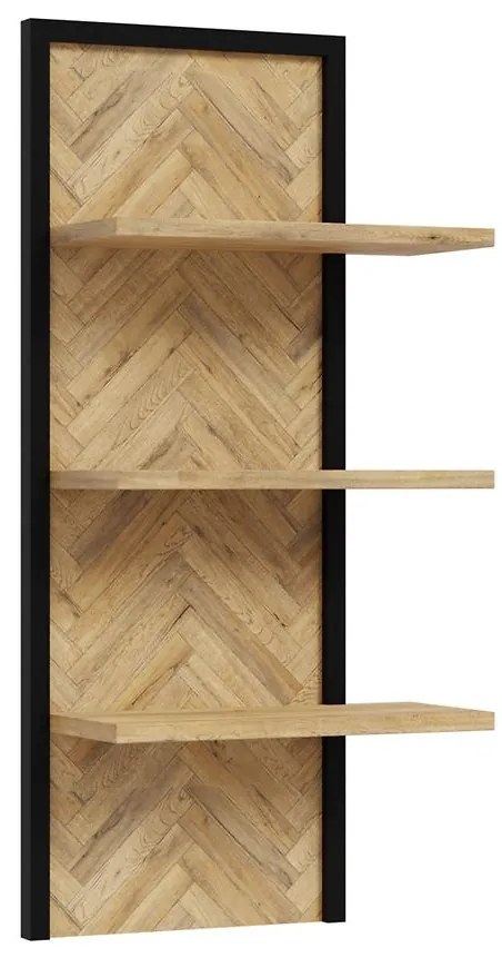 Polička Solletico Dub Spica rybia kosť / Dub Bartex