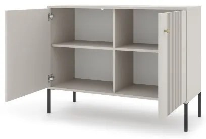 Komoda LUE béžová/čierna