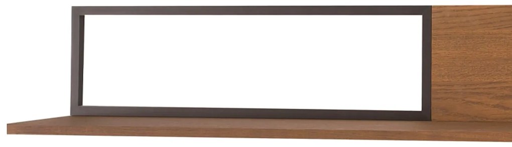 Nástěnná police Pratto 35 180 cm z masivu dub Rustikal