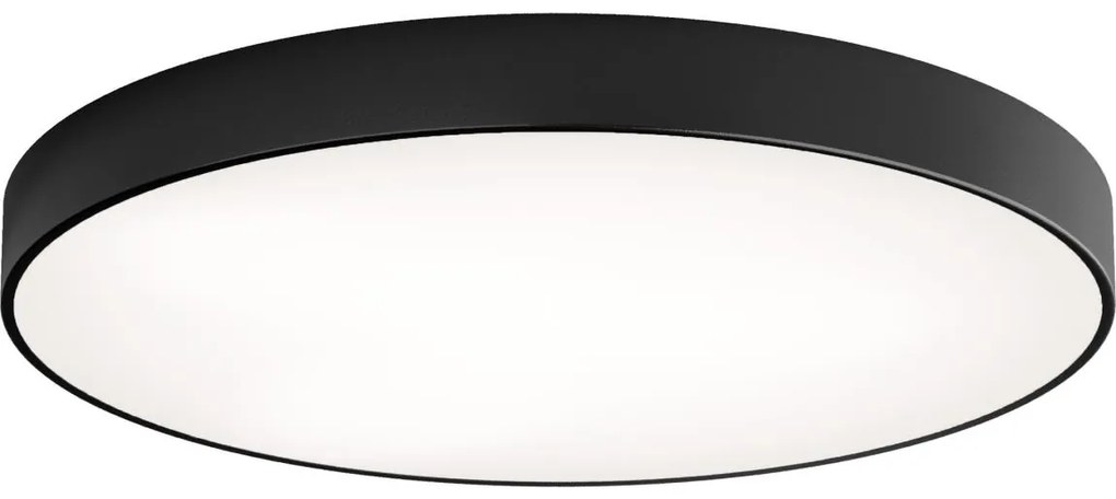 LED Stropné svietidlo CLEO LED/96W/230V 3000K pr. 80 cm čierna