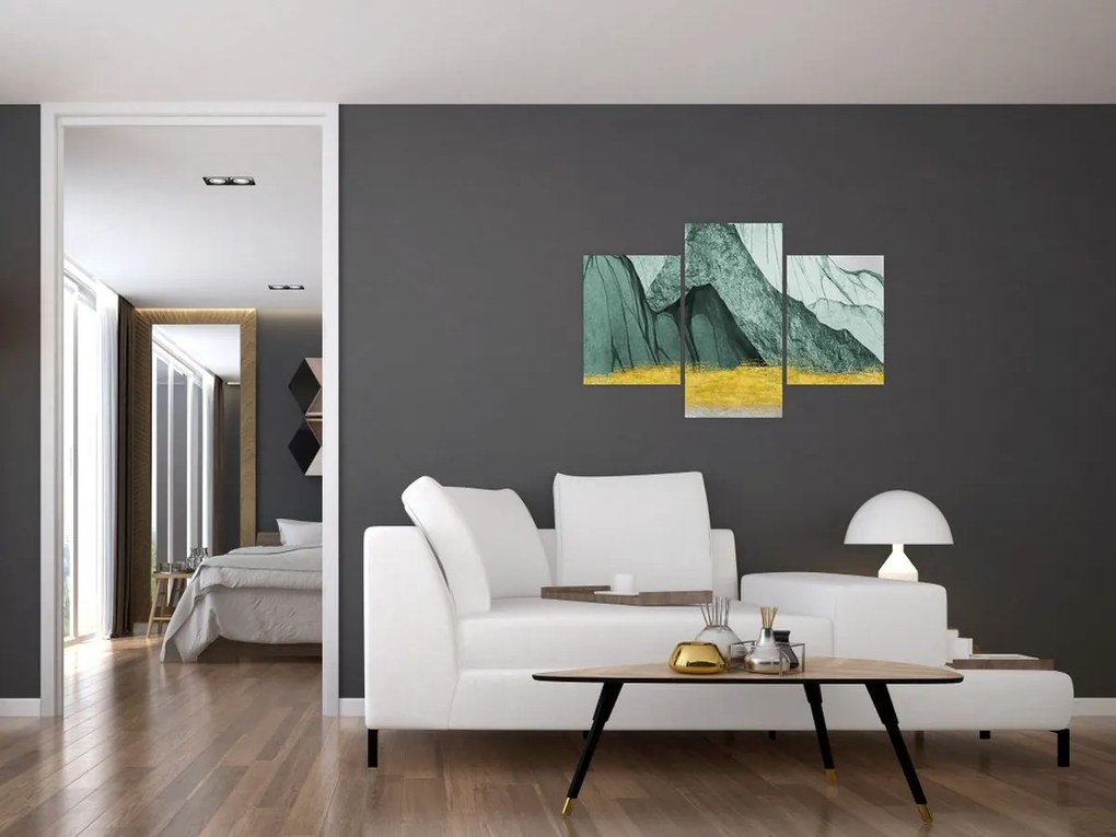 Obraz - Smaragdové hory N⁰2 (90x60 cm)