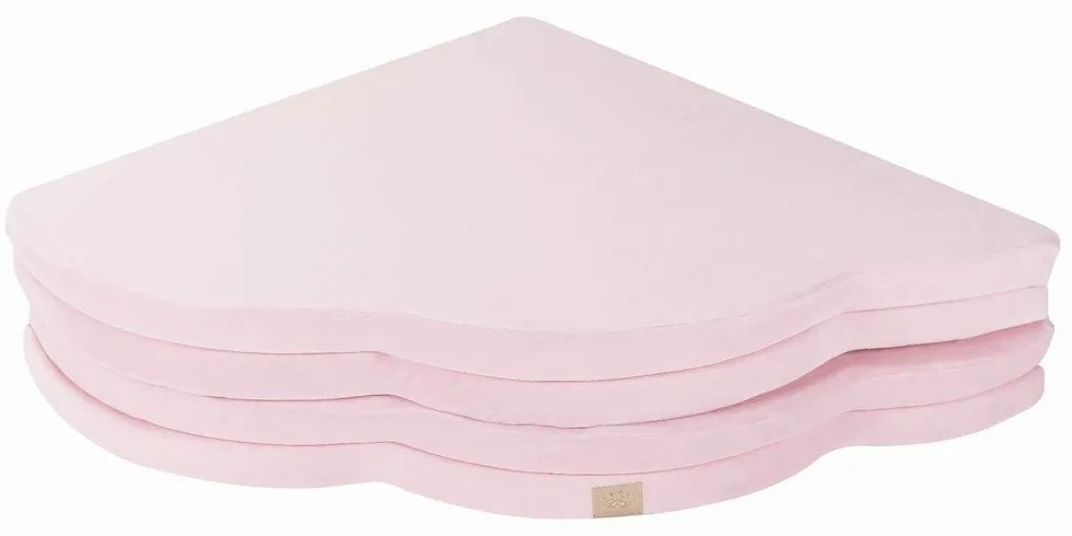 Svetloružová detská hracia podložka 160x160 cm – Meowbaby