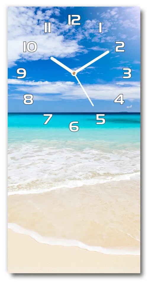 Nástenné hodiny tiché Tropická pláž pl_zsp_30x60_f_32914566