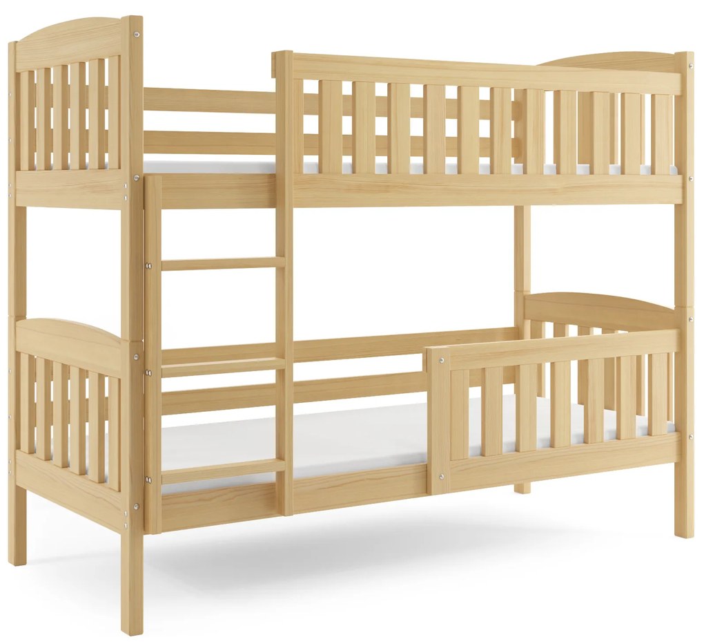 Interbeds Poschodová posteľ Kubus prírodná 190cm x 90cm