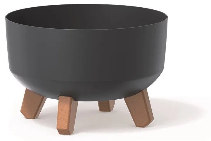 Prosperplast Kvetináč Gracyeen antracit, varianta 38 cm