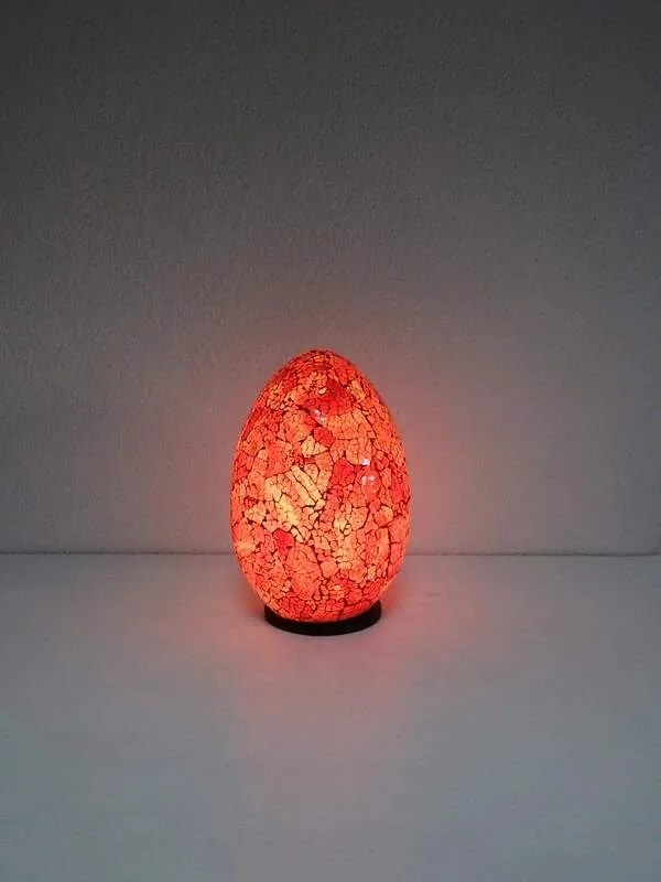 Stolná lampa EGG  červená