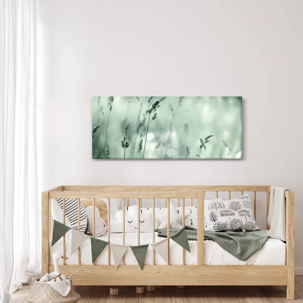 Obraz - Zelená lúka (120x50 cm)