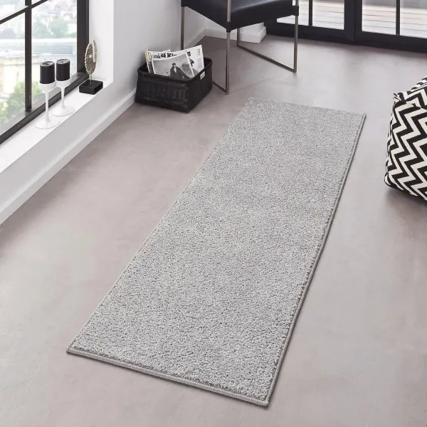Hanse Home, Kusový koberec Pure 102615 Grey, 80x200, šedá, kancelária
