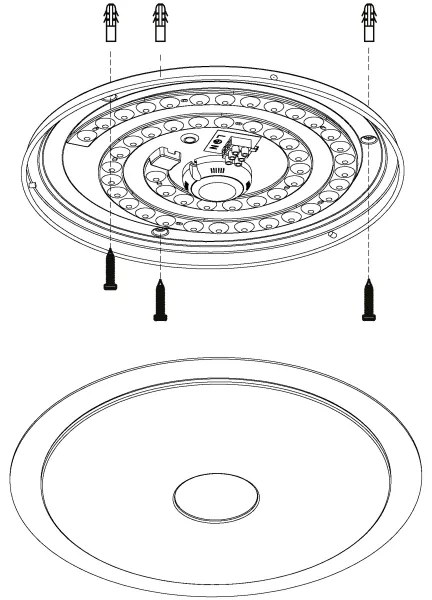 Eglo 98323 - LED Stmievateľné stropné svietidlo LANCIANO LED/24W/230V + DO