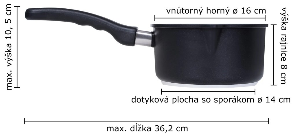 AMT Gastroguss titánová rajnica ø 16 cm x 8 cm / 0.9 l