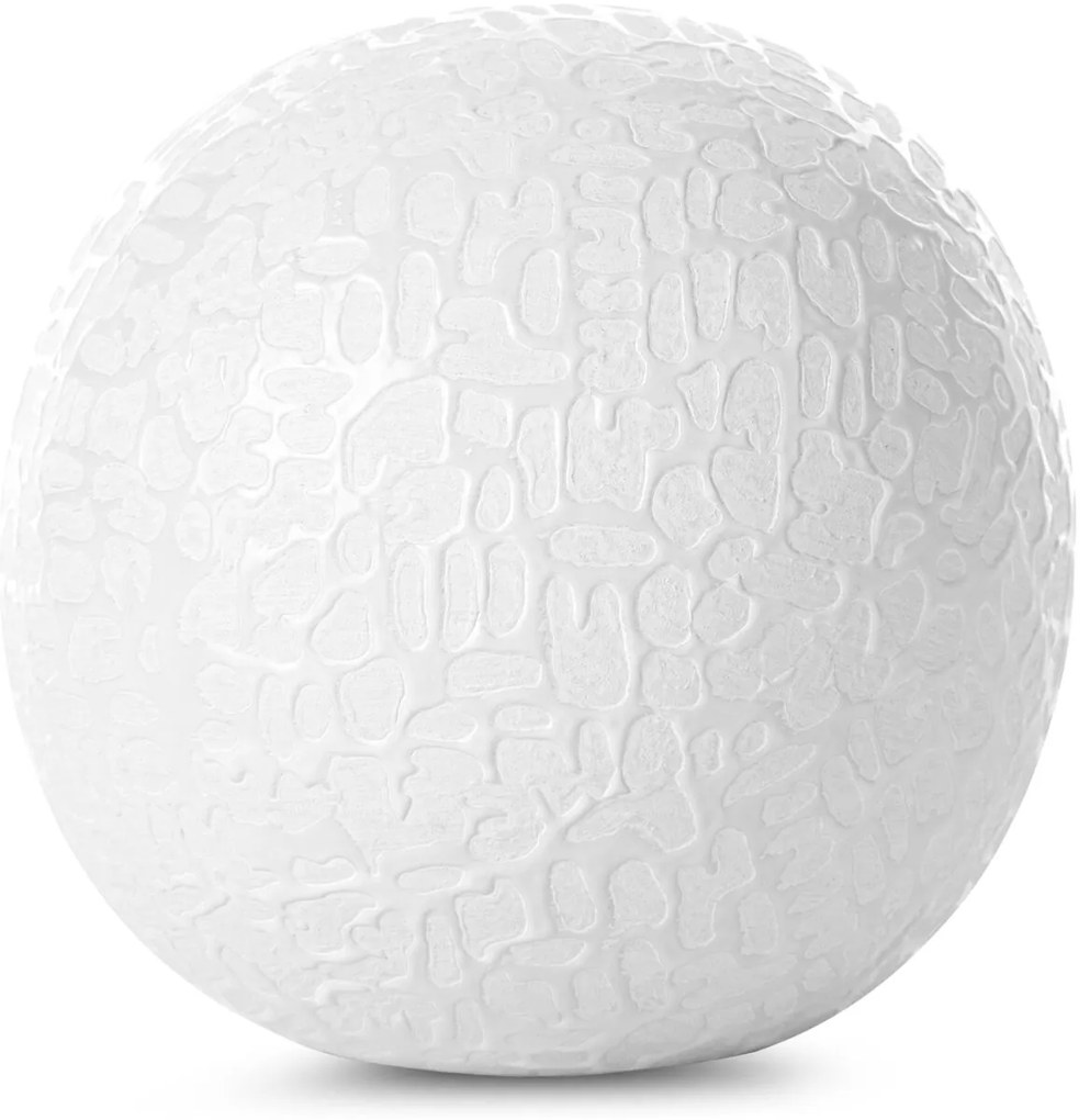 DEKORAČNÁ GUĽA RISO (FI)10X10 CM BIELA