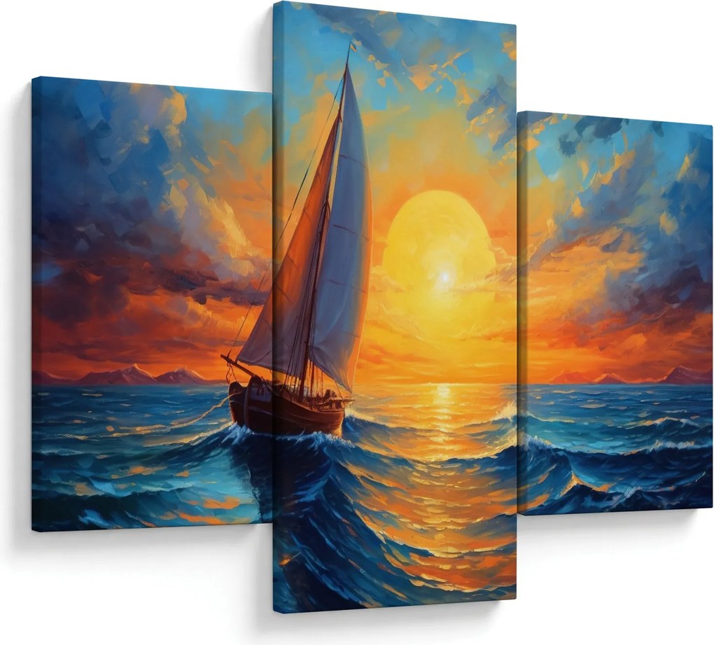 Obraz - Plachetnica (90x60 cm)