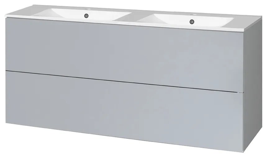 Mereo Mereo, Aira, kúpeľňová skrinka s keramickým umývadlom 121 cm, MER-CN733