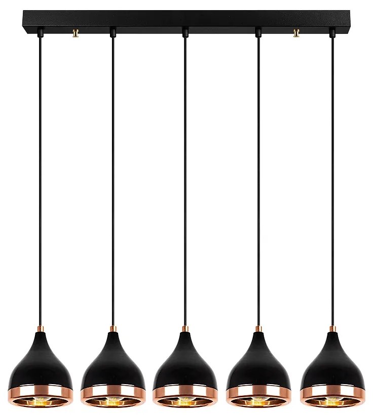 Dizajnový luster Salwah 85 cm čierny