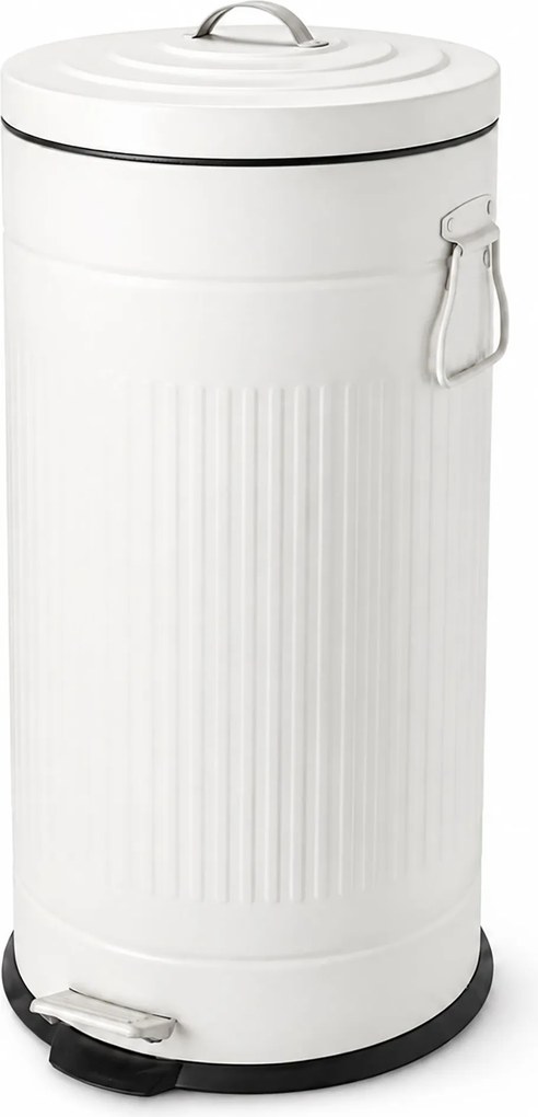 Retro odpadkový kôš 30l RD54846, biela