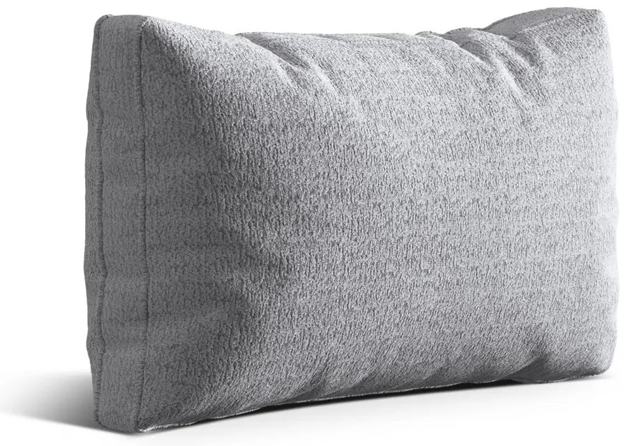 Svetlosivý vankúš na gauč z textílie buklé Kemi – Cosmopolitan Design