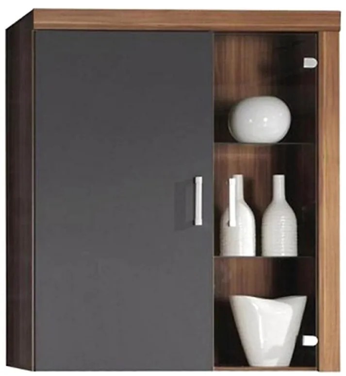 Vitrína 4 Samba slivka/grafit