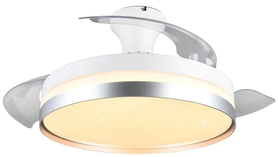 Biele/v striebornej farbe LED stropné svietidlo Lindberg – Trio