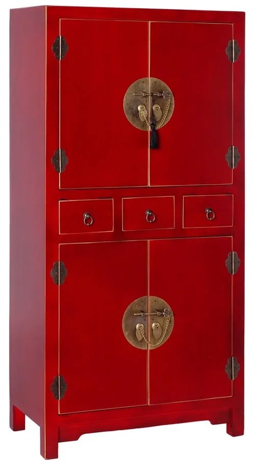 Červená skrinka 63x131 cm Oriente – Ixia