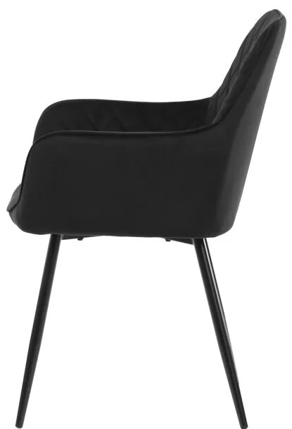 Autronic BONTEC Jedálenská stolička, čierna, zamatová látka, DCH-215 BK4 Farba: Žltá