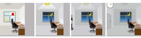 LED Vonkajšie stropné svietidlo so senzorom RENO LED/16W/230V IP66 biela