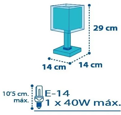 Dalber D-43421 - Detská lampička PETIT MARIN 1xE14/40W/230V