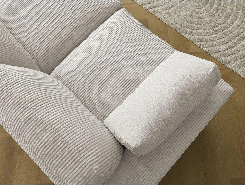 Béžová menčestrová rohová pohovka Belair – Bobochic Paris