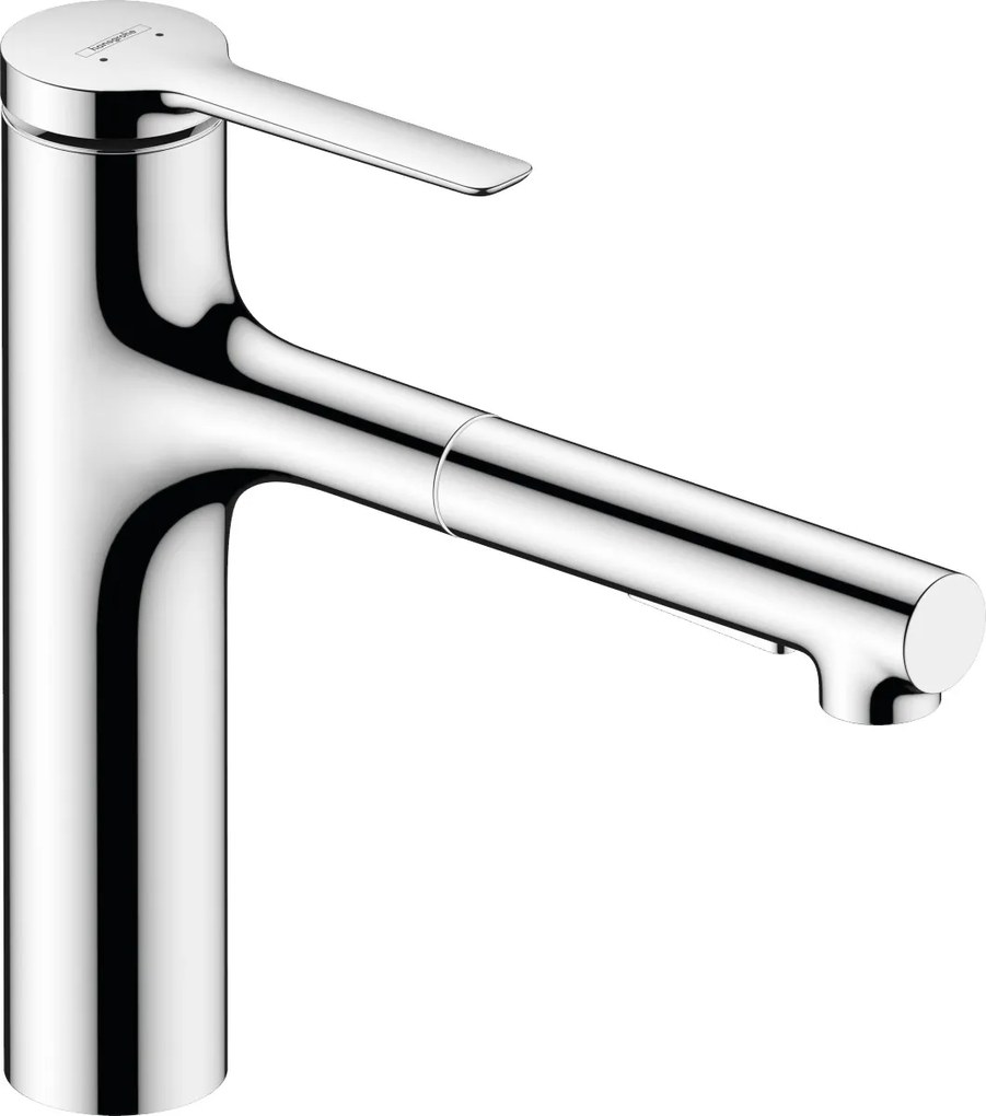 Drezová batéria Hansgrohe Zesis M33 s vyťahovacou spŕškou, 2 prúdy chróm 74822000