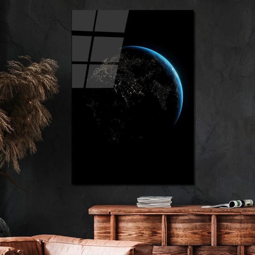 Sklenený obraz 70x100 cm Earth - Wallity