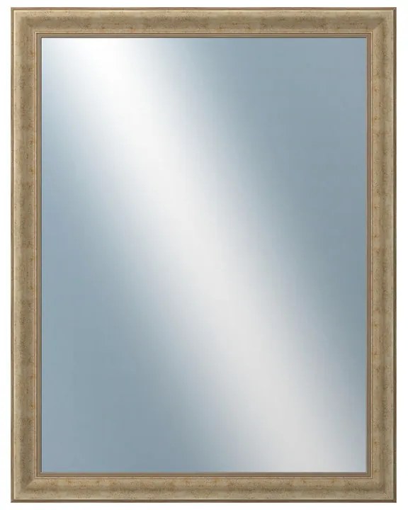 DANTIK - Zrkadlo v rámu, rozmer s rámom 70x90 cm z lišty KŘÍDLO malé strieborné patina (2775)