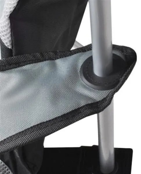 Malatec 2300 Záhradná a kempingová stolička čalúnená šedá