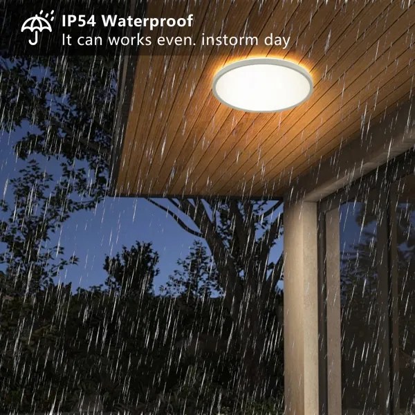 Brilagi - LED Kúpeľňové svietidlo ULTRA SLIM LED/18W/230V pr. 30 cm biela IP54