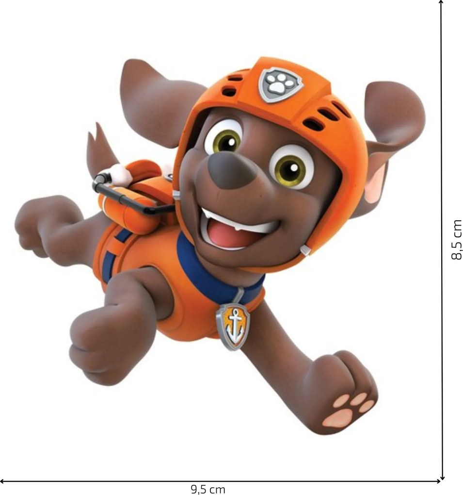 10x10cm PAW Patrol - Zuma - nálepka nad vypínač