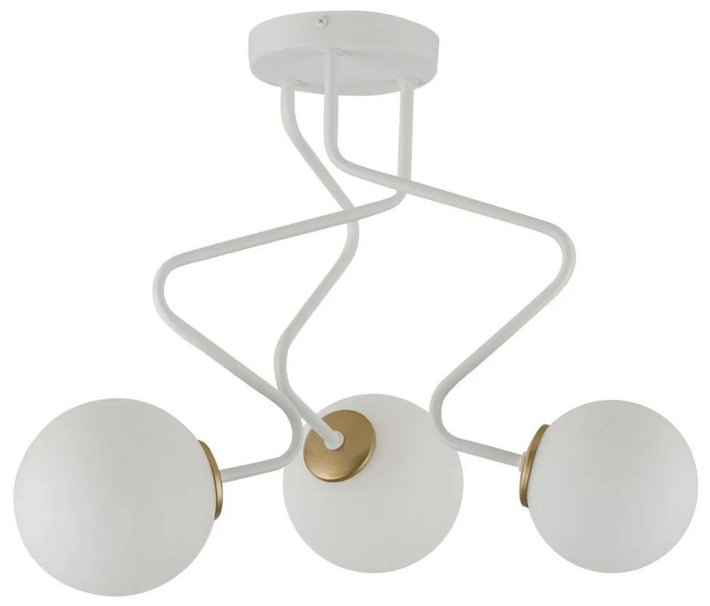 Luster na tyči ZIGZAG 3xG9/12W/230V biela