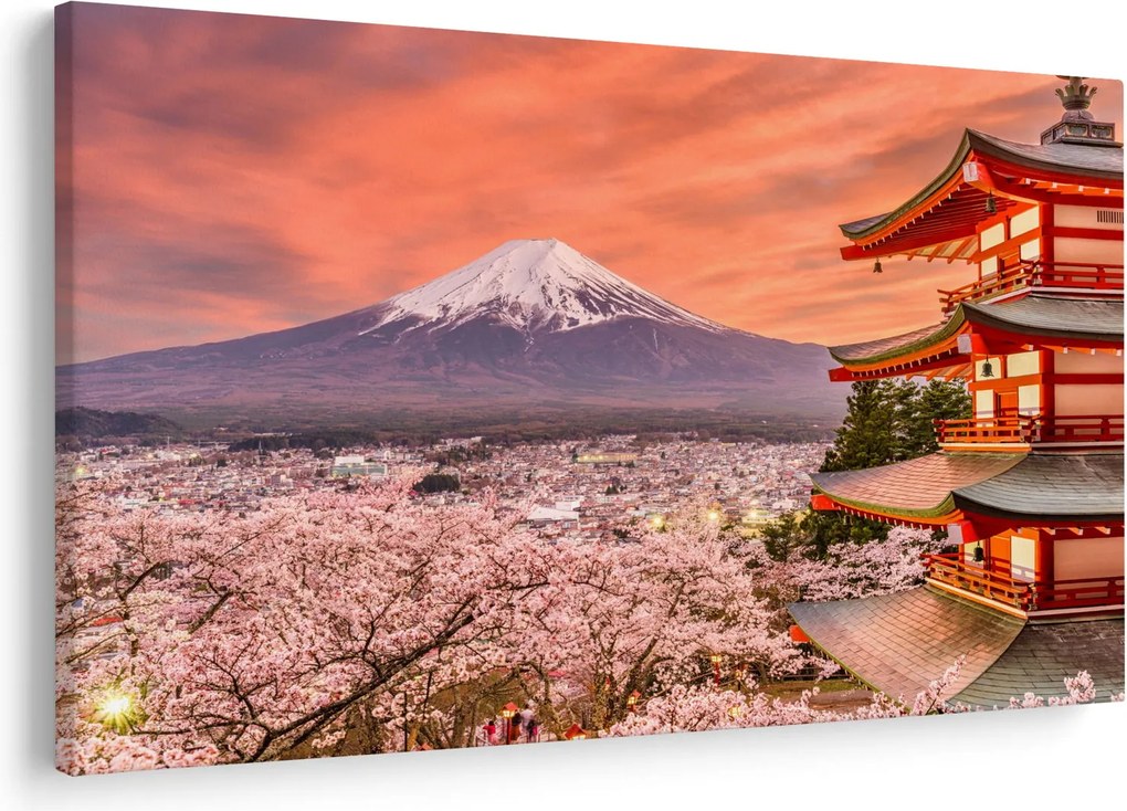 Obraz - Fujiyoshida, Japonsko (90x60 cm)