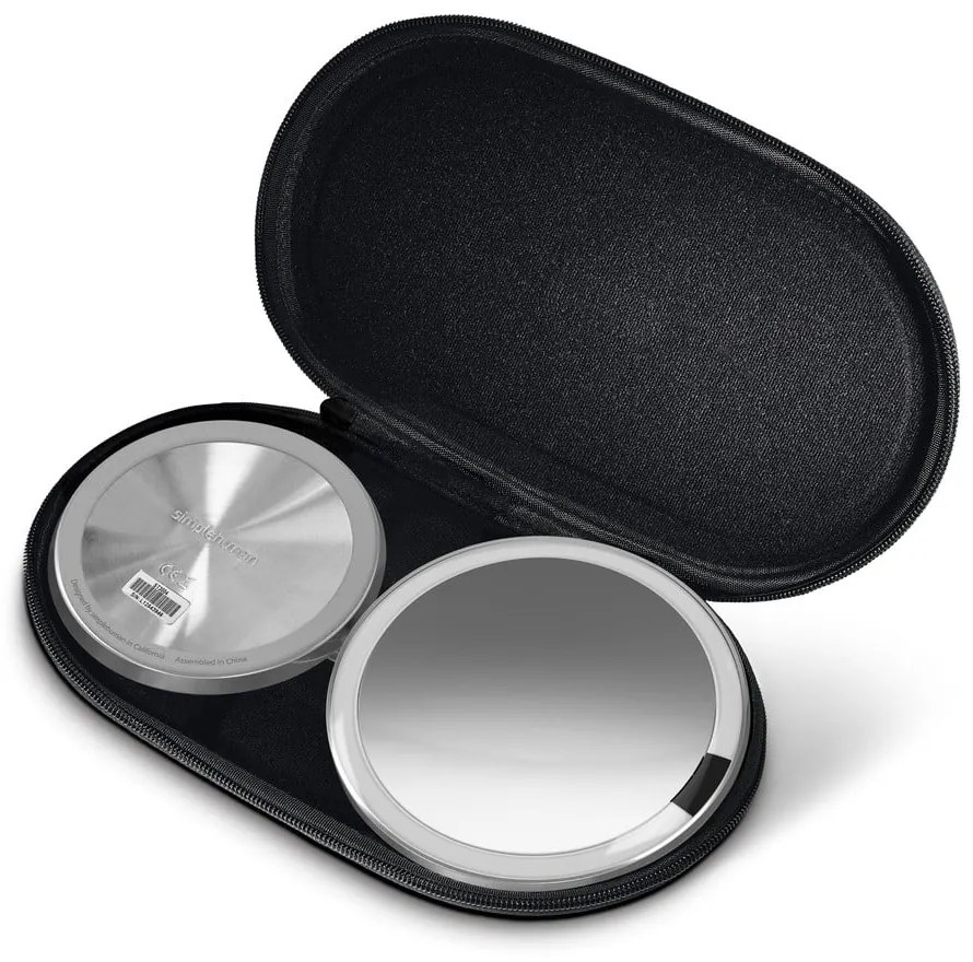 Kozmetické zrkadlo s osvetlením/zväčšovacie (10x) ø 12 cm Travel – simplehuman