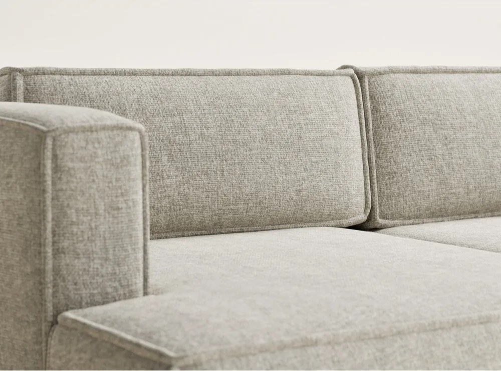 Béžová ženilková rozkladacia/s úložným priestorom rohová pohovka (ľavý roh/s leňoškou) Velto – Maison de Rêve