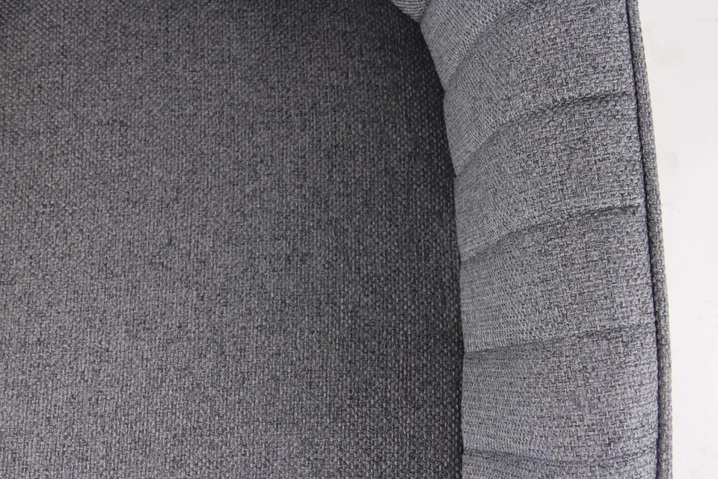 Jedálenská stolička Chrissy, stredne šedá tkanina