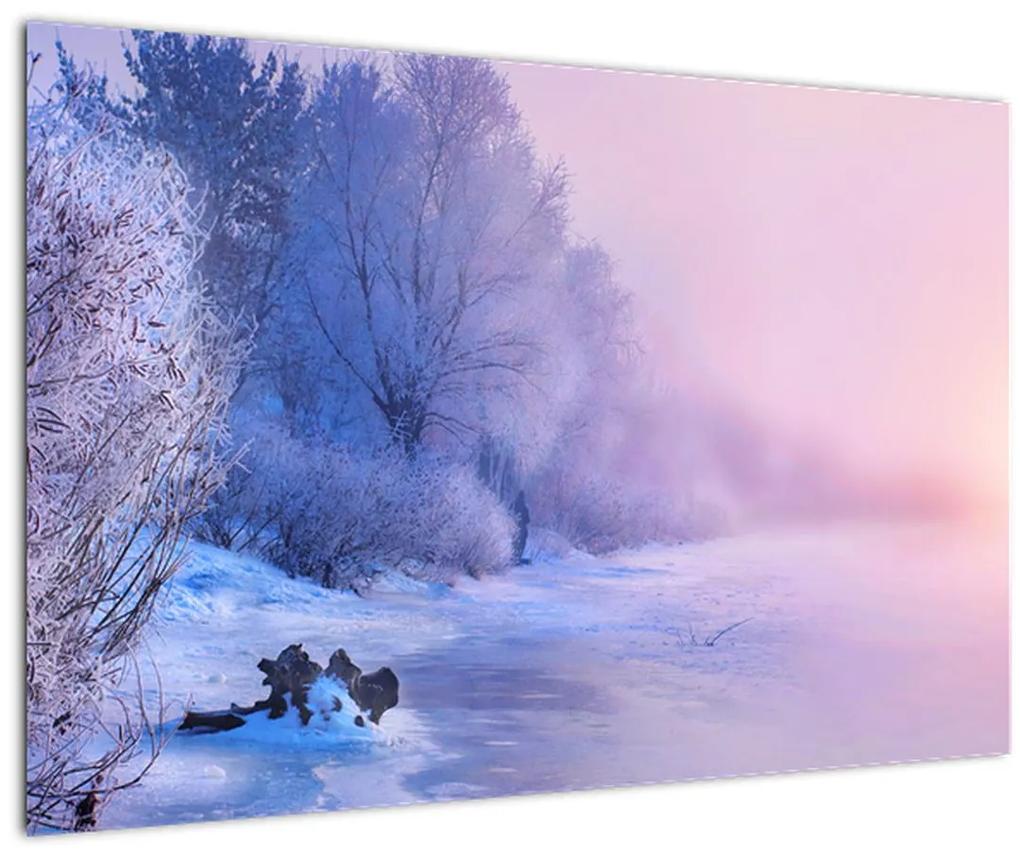 Obraz - Zamrznutá rieka (90x60 cm)