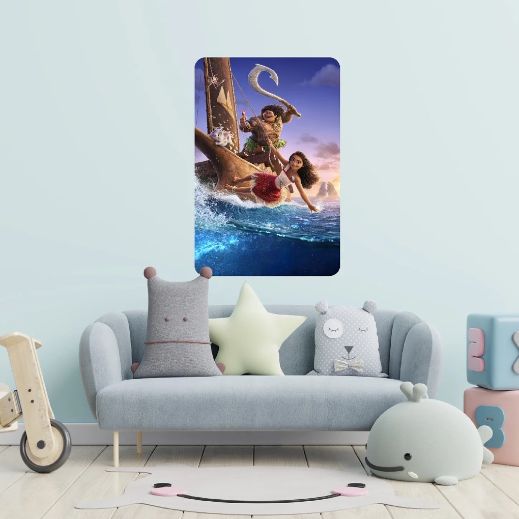 Textilná nálepka na stenu "Vaiana 3"
