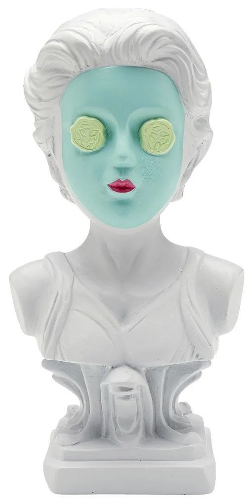 Cucumber Mask soška biela 20 cm