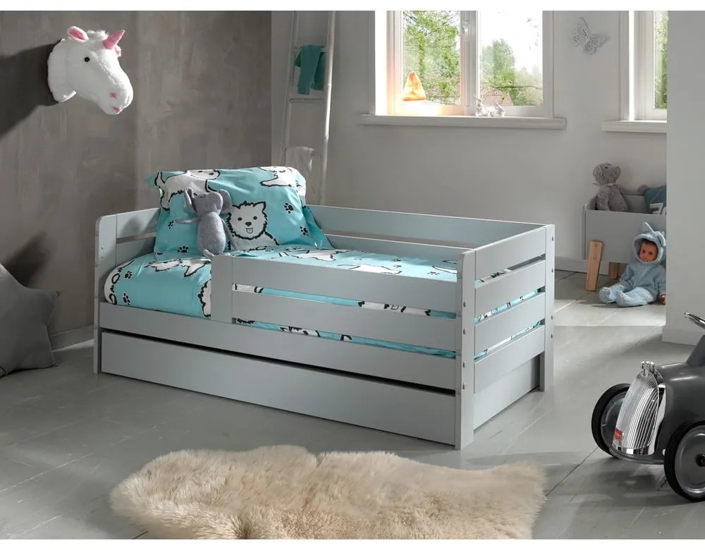 Sivá zásuvka pod detskú posteľ 70x140 cm Peuter – Vipack