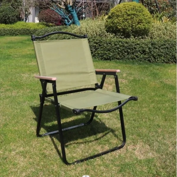 Skladacia kempingová stolička zelená