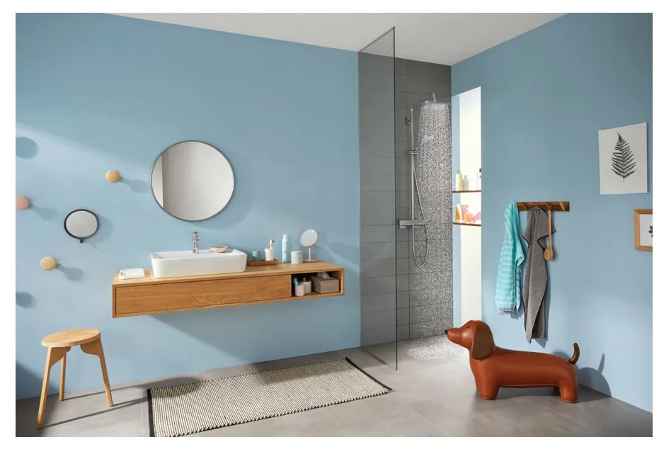 Hansgrohe Croma E, showerpipe 280 1jet so sprchovým termostatom, chróm, HAN-27630000