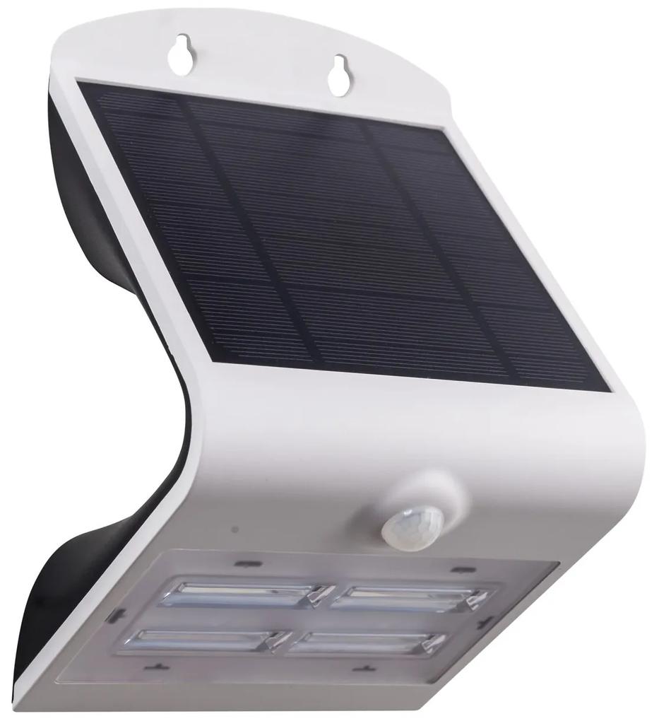 EGLO LED vonkajšie solárne nástenné osvetlenie s čidlom LAMOZZO, 3,2 W, biele