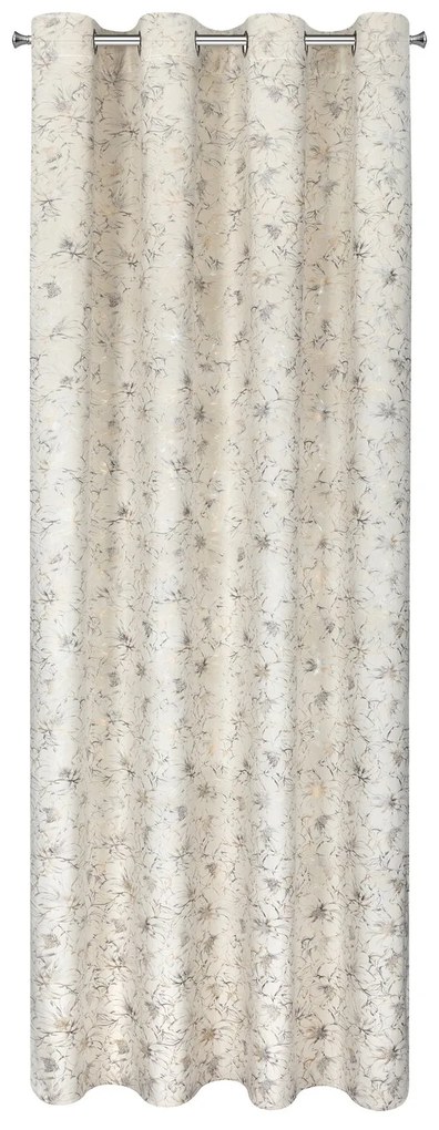 ZATEMŇOVACÍ ZÁVES NA KRÚŽKOCH CARMELA 140X250 CM KVETY