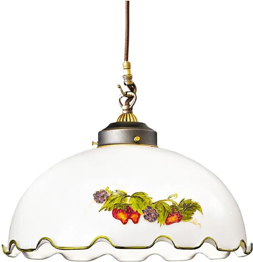 Kolarz 731.32.115 - Závesný luster NONNA na lanku 1xE27/75W/230V, priemer 36 cm, vínová/jahodová