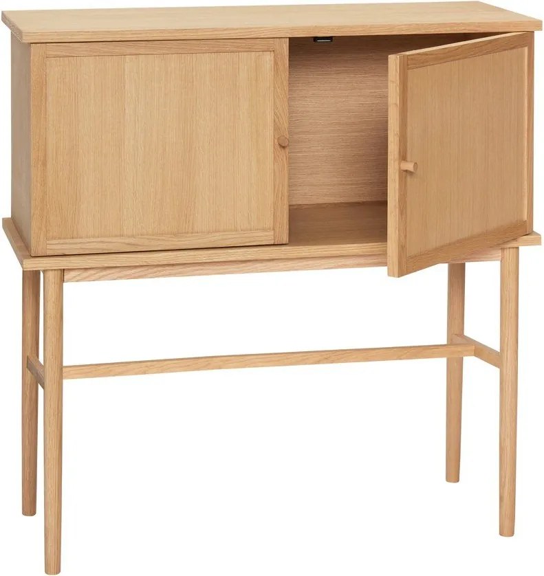 Skrinka v dekore duba v prírodnej farbe 90x90 cm Dash – Hübsch