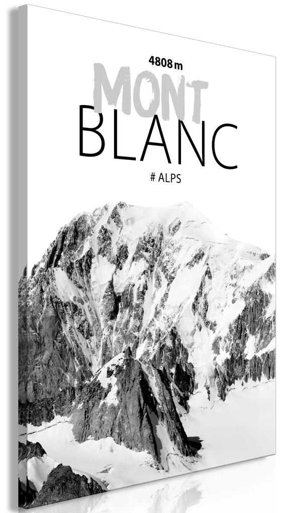 Artgeist Obraz - Mont Blanc (1 Part) Vertical Veľkosť: 40x60, Verzia: Na talianskom plátne